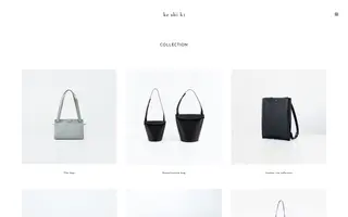Ke-shi-ki homepage website preview