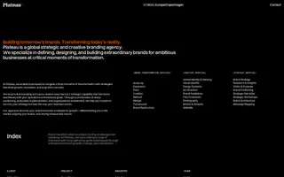 Plateau homepage website preview