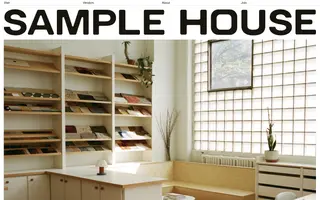 Sample House homepage website preview