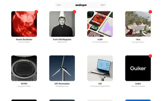 Analogue Agency homepage website preview