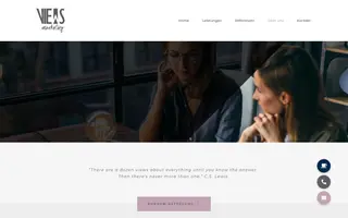 VIEWS Marketing homepage website preview