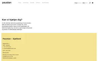 Paustian homepage website preview