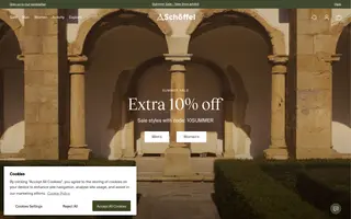 Schöffel homepage website preview
