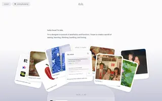 Lele Zhang homepage website preview