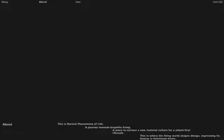 Normal Phenomena of Life homepage website preview