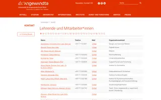 Die Angewandte homepage website preview