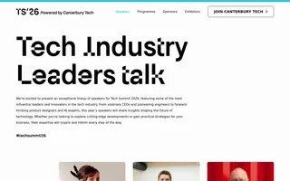 Tech Summit 2026 homepage website preview