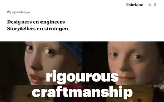 Fabrique homepage website preview