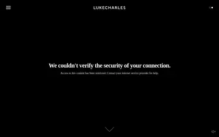 Lukecharles homepage website preview