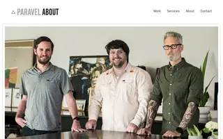 Paravel homepage website preview