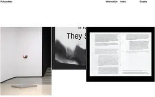 Polytechnic homepage website preview