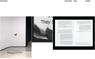 Polytechnic homepage website preview