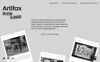 Artifax homepage website preview