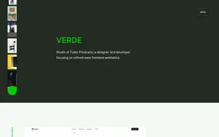 Verde homepage website preview