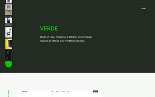 Verde homepage website preview