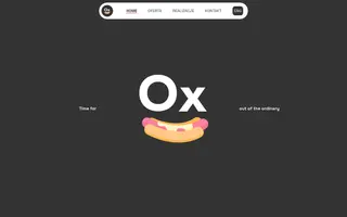Oxymoron homepage website preview
