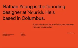Nathan Young homepage website preview