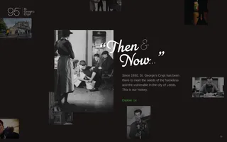 Then & Now homepage website preview