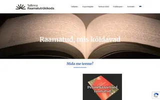 Tallinna Raamatutrükikoda homepage website preview