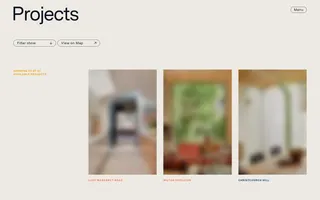 Paul Archer Design homepage website preview