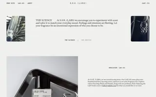 S.S.K. (LABS) homepage website preview