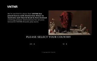 VNTNR homepage website preview