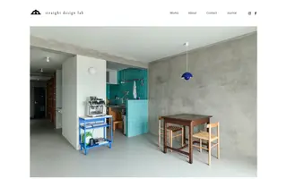 straight design lab homepage website preview