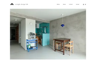straight design lab homepage website preview