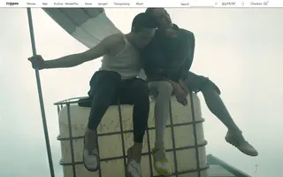 Trippen homepage website preview