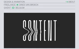 Dries Van Broeck homepage website preview