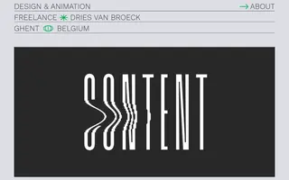 Dries Van Broeck homepage website preview