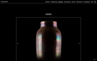 Marsano homepage website preview