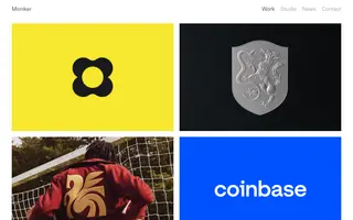 Moniker homepage website preview