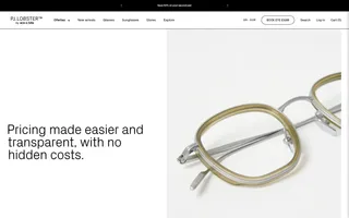 PJ.LOBSTER™ homepage website preview