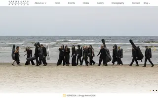 Kremerata Baltica homepage website preview