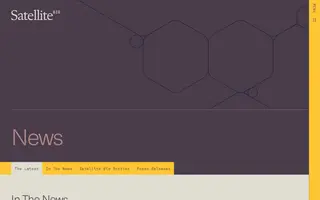 Satellite Bio homepage website preview