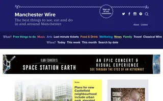 Manchester Wire homepage website preview