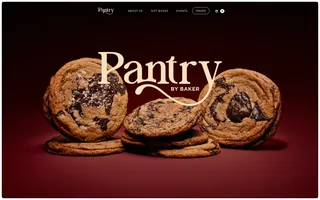 Pantry by Baker homepage website preview