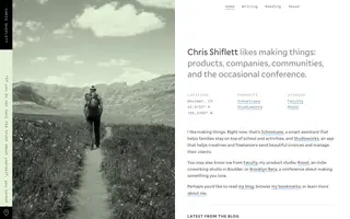 Chris Shiflett homepage website preview