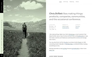 Chris Shiflett homepage website preview