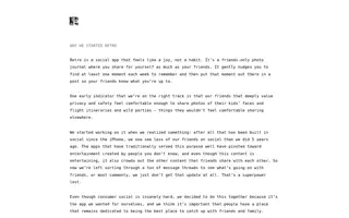 Retro homepage website preview