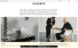 Zucchetti homepage website preview