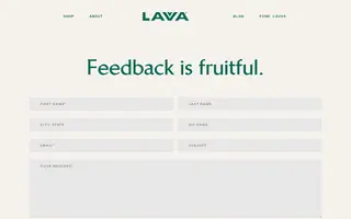 Lavva homepage website preview