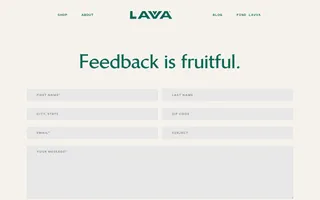 Lavva homepage website preview