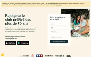 Colette homepage website preview