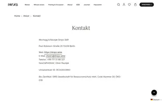 Drops homepage website preview
