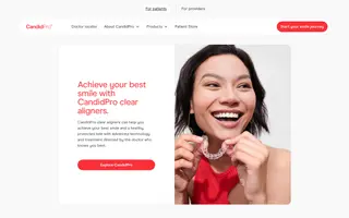 CandidPro homepage website preview