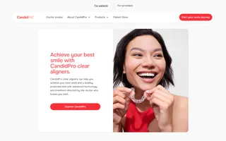 CandidPro homepage website preview