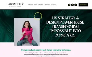 Passarelli homepage website preview