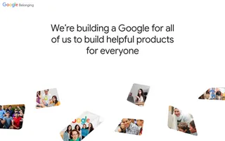 Google Belonging homepage website preview